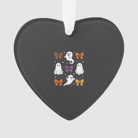 Schattig spook met strikken Halloween ontwerp_1 Ornament (voorkant)