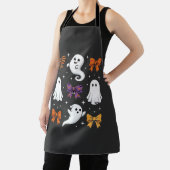 Schattig spook met strikken Halloween-ontwerp_1 Schort (Insitu)
