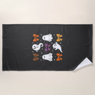 Schattig spook met strikken Halloween ontwerp_1 Strandlaken