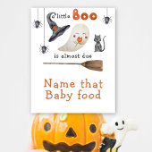 Schattig spook - Noem dat baby voedsel Poster