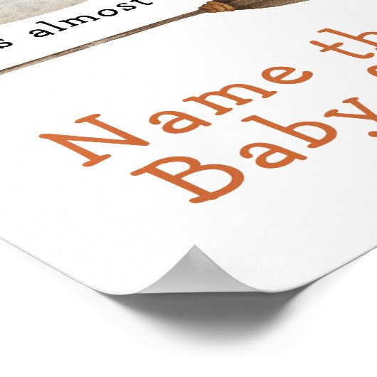 Schattig spook - Noem dat baby voedsel Poster (Hoek)