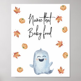 Schattig spook - Noem dat baby voedsel Poster
