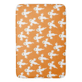 Schattig spook oranje badmat (Voorkant Verticaal)