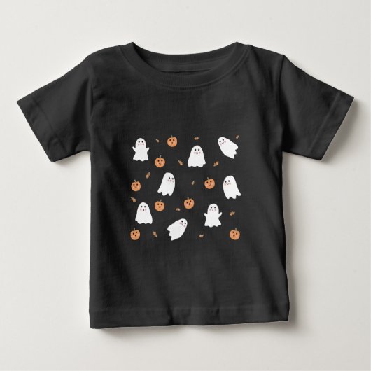 Schattig spook & pompoen zwart Halloween patroon (Voorkant)