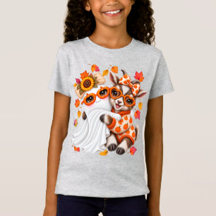 Schattig spook pygmee geit Halloween herfst T-shirt