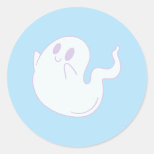 Schattig spook ronde sticker