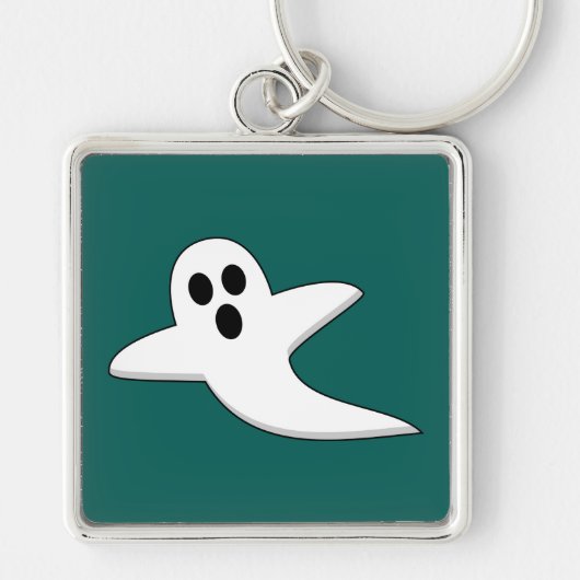 Schattig spook sleutelhanger (Voorkant)