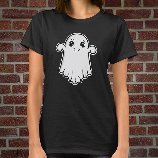 Schattig spook stripfiguur spooky halloween t-shirt