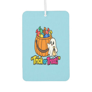 Schattig spook trick-or-treat Halloween-patroon te Luchtverfrisser