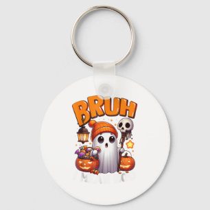 Schattig spook truc of behandel snoep Bruh spook H Sleutelhanger