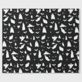 Schattig spook, vleermuizen & spinnen Halloween pa Cadeaupapier (Vlak)