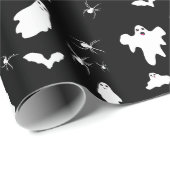 Schattig spook, vleermuizen & spinnen Halloween pa Cadeaupapier (Rol Hoek)