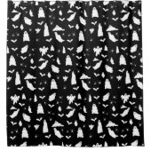 Schattig spook, vleermuizen & spinnen Halloween pa Douchegordijn (Voorkant)