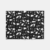 Schattig spook, vleermuizen & spinnen Halloween pa Fleece Deken (Voorkant (Horizontaal))