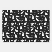 Schattig spook, vleermuizen & spinnen Halloween pa Inpakpapier Vel (Voorkant 3)