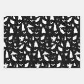 Schattig spook, vleermuizen & spinnen Halloween pa Inpakpapier Vel (Voorkant 2)