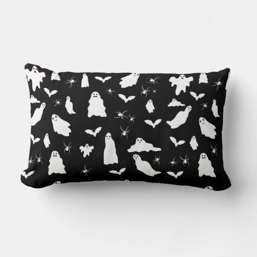 Schattig spook, vleermuizen & spinnen Halloween pa Kussen (Voorkant)