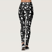 Schattig spook, vleermuizen & spinnen Halloween pa Leggings (Achterkant)