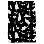 Schattig spook, vleermuizen & spinnen Halloween pa Medium Cadeauzakje (Achterkant)