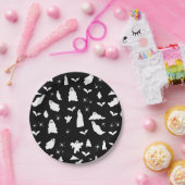 Schattig spook, vleermuizen & spinnen Halloween pa Papieren Bordje (Feest)