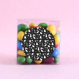 Schattig spook, vleermuizen & spinnen Halloween pa Ronde Sticker