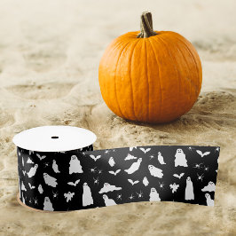 Schattig spook, vleermuizen & spinnen Halloween pa Satijnen Lint
