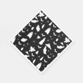 Schattig spook, vleermuizen & spinnen Halloween pa Servet (Hoek)