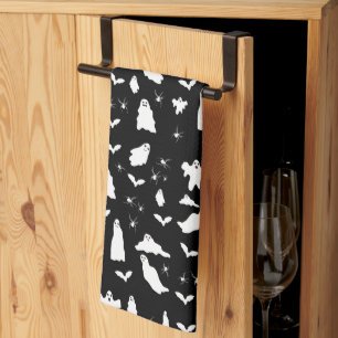 Schattig spook, vleermuizen & spinnen Halloween pa Theedoek