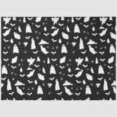 Schattig spook, vleermuizen & spinnen Halloween pa Tissuepapier (Voorkant)