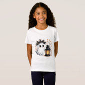 Schattig spook whimsisch Halloween kinder T-shirt (Voorkant volledig)