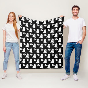 Schattig spook zegt boe patroon Halloween Fleece Deken