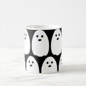Schattig spook zwart en wit koffiemok (Center)