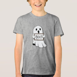 Schattig spookachtig BOO plezier Tri-Blend Shirt