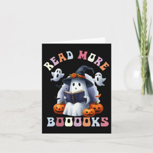 Schattig spookboek Lees meer boeken Grappige lerar Kaart