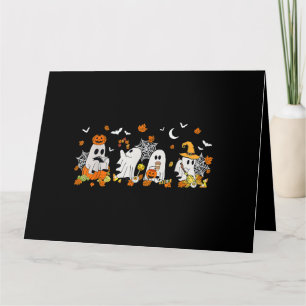 Schattig spookdrinken koffie Halloween Herfst Spoo Kaart