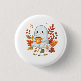 Schattig spookdrinkt koffieknoppen Ronde Button 3,2 Cm