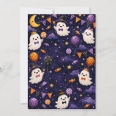 Schattig spookfeest verjaardag kaart (Achterkant)
