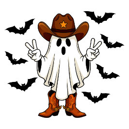 Schattig spookhert t-shirt