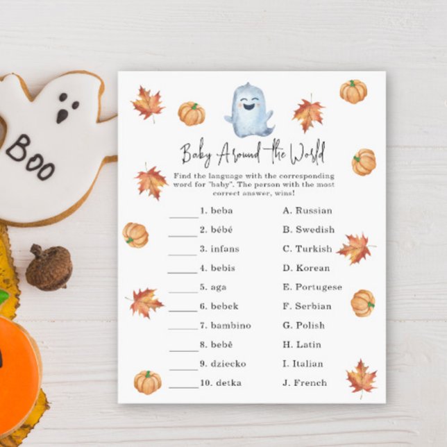 Schattig spookje - Baby rond de wereld spel (Creator heeft geüpload)