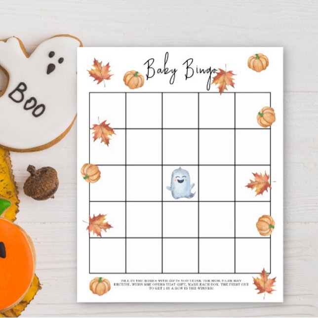 Schattig spookje - Baby shower bingo spel (Creator heeft geüpload)