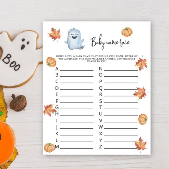 Schattig spookje - Babynaam wedstrijd spel (Creator heeft geüpload)