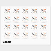 Schattig spookje - Baby's eerste bibliotheek Vierkante Sticker (Vel)