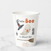 Schattig spookje - babyshower papieren bekers (Achterkant)