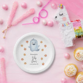 Schattig spookje - babyshower papieren bordje (Feest)