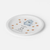 Schattig spookje - babyshower papieren bordje (Gekanteld)