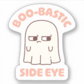 Schattig spookje BooBastic zijdelingse blik grappi Sticker (Voorkant)