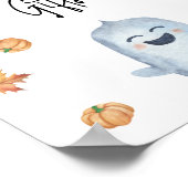 Schattig spookje - kaarten en cadeaus poster (Hoek)