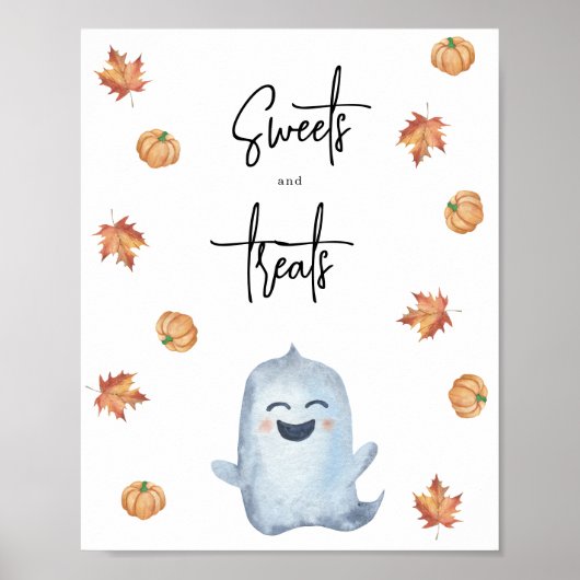 Schattig spookje - Snoepjes en lekkernijen Poster (Voorkant)