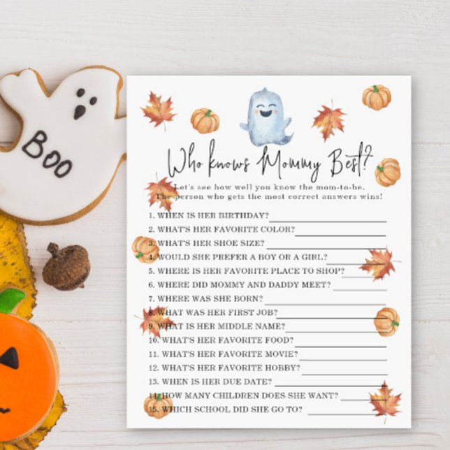 Schattig spookje - Wie kent mama het beste (Creator heeft geüpload)