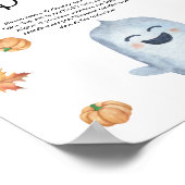 Schattig spookje - zeg geen baby poster (Hoek)